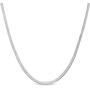 Savlano 925 Sterling Silver 2.5mm Herringbone Flat Snake Magic Chain Necklace for Men & Women - Made in Italy