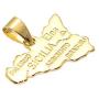 Heavstjer Fashion 18K Gold Plated Alloy Sicily Map Pendant Necklace,20inches Link Chain