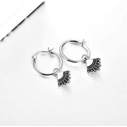 WINNICACA Sterling Silver rbg Dissent Collar Earrings Dangle Drop Jewelry Gifts for Women Fan of Ruth Bader Ginsburg