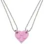 2Pcs Cute Love Heart Brick Pendant Necklace Heart Shaped Pendant Made with 2 Two Piece Brick for Couples Friendship Necklace Brick Elements Valentines Day Jewelry 2Pcs Cute Love Heart Brick Pendant Necklace Heart Shaped Pendant Made with 2 Two Piece Brick for Couples Friendship Necklace Brick Elements Valentines Day Jewelry