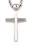 Gungneer Cross Baseball Necklace Pendant Stainless Steel Keel Chain Softball Sports Strength Jewelry Gift Men Women