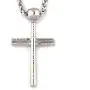 Gungneer Cross Baseball Necklace Pendant Stainless Steel Keel Chain Softball Sports Strength Jewelry Gift Men Women Gungneer Cross Baseball Necklace Pendant Stainless Steel Keel Chain Softball Sports Strength Jewelry Gift Men Women