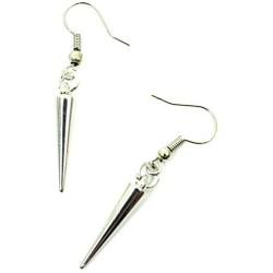 Silver Spike Earrings