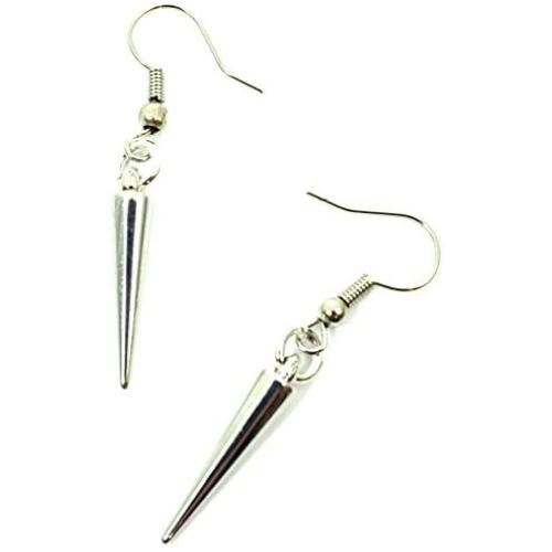 Silver Spike Earrings