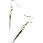 Silver Spike Earrings