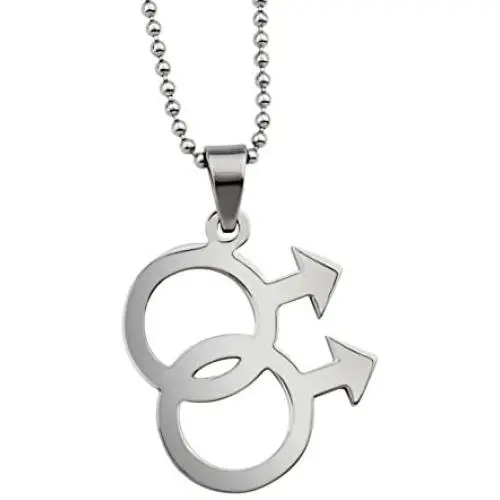 VNOX Jewelry Stainless Steel Simple Gay Pride Rainbow Pendant Symbol Sign Mens Necklace, VNOX Jewelry Stainless Steel Simple Gay Pride Rainbow Pendant Symbol Sign Mens Necklace,