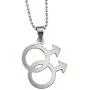 VNOX Jewelry Stainless Steel Simple Gay Pride Rainbow Pendant Symbol Sign Mens Necklace, VNOX Jewelry Stainless Steel Simple Gay Pride Rainbow Pendant Symbol Sign Mens Necklace,