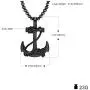 Feraco Anchor Necklace for Men Vintage Navy Nautical Pirate Pendant Stainless Steel Anchor Chain Necklace, 21.6 inch Feraco Anchor Necklace for Men Vintage Navy Nautical Pirate Pendant Stainless Steel Anchor Chain Necklace, 21.6 inch