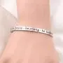 WUSUANED Inspirational Gift Be Brave Be Strong Be Badass Motivation Cuff Bracelet Strength Jewelry Encouragement Graduation Gift for Her