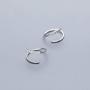 3 Pairs/Set Tiny Spiral Crystal Hoop Earrings Geometric Ear Cuff Climber Minimalist Cartilage Twist Crawler Wrap Piercing for Women Girls 925 Sterling Silver Hypoallergenic Jewelry