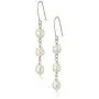 Sterling Silver and White Freshwater Cultured Pearl Bracelet, Necklace, and Earrings Jewelry Set