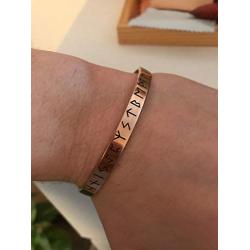 Runes Bracelet Cuff Bangle Stainless Steel Norse Viking Vintage Engraved Amulet Jewelry Gifts for Men Women