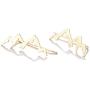 Mountain Peak Crawler Earrings Silver Mountains Climbers Wrap Earring