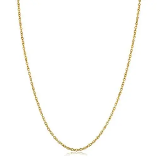 Orostar 14K Solid Yellow Gold and White Gold 1mm Round Cable Chain, Perfect for Pendants - 16''-30'' Orostar 14K Solid Yellow Gold and White Gold 1mm Round Cable Chain, Perfect for Pendants - 16''-30''