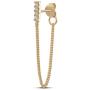 Highstreet .925 Sterling Silver dangling drop chain earrings for women | elegant design | hypoallergenic | light and easy on the ear for all day use