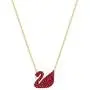 SWAROVSKI Womens Iconic Swan Jewelry Collection, Rose Gold Finish, Red Crystals SWAROVSKI Womens Iconic Swan Jewelry Collection, Rose Gold Finish, Red Crystals