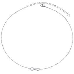 S925 Sterling Silver Choker Short Dainty Necklace Pendant for Women Girl