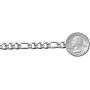 Savlano 925 Sterling Silver 8mm Italian Solid Figaro Link Chain Necklace with Gift Box for Men & Women - Made in Italy