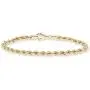 Miabella 18K Gold Over Sterling Silver 4mm Classic Rope Chain Link Bracelet for Women Men, 6.5, 7, 7.5, 8, 8.5 Inch 925 Made in Italy