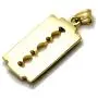 Nsitbbuery Hip Hop DJ Nightclub Bars Stainless Steel Razor Blade Tag Pendant Necklace