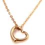 RAYMONDS BOUTIQUE 14K Rose Gold Silver Plated Open Heart Shape Floating Love Pendant Necklace and Earrings Jewelry Set for Women, Girls, Teens, Kids with Adjustable Chain