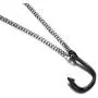 HUANIAN Jewelry Mens Stainless Steel Fishhook Fish Hook Pendant Necklace with 24'' Chain HUANIAN Jewelry Mens Stainless Steel Fishhook Fish Hook Pendant Necklace with 24'' Chain