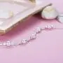 BlingGem Bracelet for Girls 925 Sterling Silver Cross Beads Bracelet Silver Balls Layer Chain Boho Beach Dainty Heart Charm Bracelet Gift for Women Summer