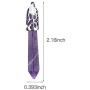 JXMYBA 2Pcs Crystal Necklace for Women Men Energy Healing Crystal Hexagonal Pendant Gemstones Jewelry Pendulum Crystal Divination (18 inStainless Steel Chain,Gift Box