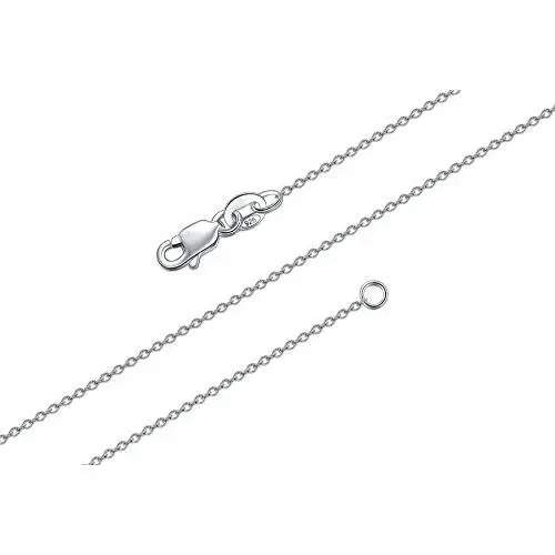 BORUO 925 Sterling Silver Cable Chain Necklace, 1mm 1.5mm Solid Italian Nickel-Free Lobster Claw Clasp 14-30 Inch BORUO 925 Sterling Silver Cable Chain Necklace, 1mm 1.5mm Solid Italian Nickel-Free Lobster Claw Clasp 14-30 Inch