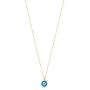 GELIN Evil Eye Pendant Necklace in 14k Solid Gold, Cute Jewelry for Women, Teens