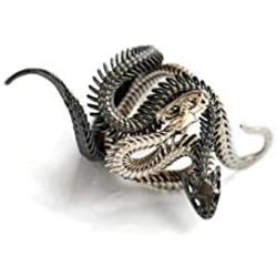 JMO Fashion Snake Adjustable Rings for Women Snake Animal Ring Vintage Jewelry Rings for Men