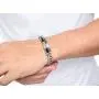 Jstyle 4Pcs Couple Necklace Bracelets Matching Set for Women Men Love Heart Pendant Necklace His & Hers Bracelets Couple Gift