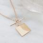 HONEYCAT Gwyneth Toggle Pendant Charm Necklace in Gold, Rose Gold, or Silver | Minimalist, Delicate Jewelry