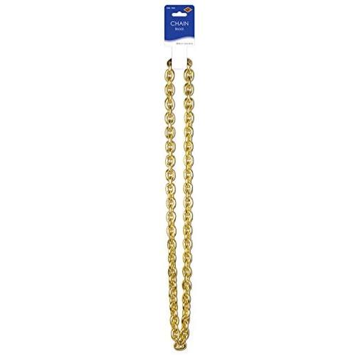 Chain Beads (gold) Party Accessory (1 count) (1/Card)