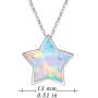 Hypoallergenic Earrings Synthetic Opal Star Stud Earrings Tiny Small Earrings Gifts for Women Earrings Sterling Silver Minimalist Jewelry for Sensitive Ears