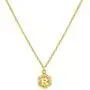 Gold Hexagon Initial Necklace for Teen Girl,Letter A-Z Personlized Name Jewelry Engraved Alphabet Necklace for Women R