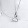 Dreamboat Infinity Heart Necklace 925 Sterling Silver Forever Love Valentines Jewelry Gift Birthday Gift for Women Girlfriend Wife her