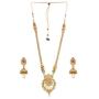 Vishal-Vatika Indian Bollywood Style Gold Plated Polki Necklace Set
