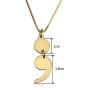 NOUMANDA Fashion Round Comma Necklace Personality Punctuation Symbol Pendant Jewelry