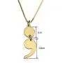 NOUMANDA Fashion Round Comma Necklace Personality Punctuation Symbol Pendant Jewelry