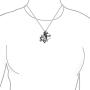 Astrology Horoscope Zodiac Sign Pendant Necklace For Men Women Oxidized Antiqued 925 Sterling Silver All Constellation