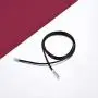 FaithHeart Braided Leather Cord 2MM/3MM Chain Necklace Stainless Steel Durable Snap Clasp, Men Women DIY Waterproof Woven Wax Rope Chain for Pendant (Gift Packaging)