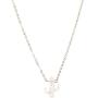 YINLIN Danity Tiny White Opal Cactus Jewelry Plant Cactus Pendant Necklace Gift for Friendship