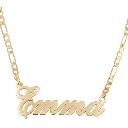 Beleco Jewelry Personalized Name Necklace For Women, Customized Nameplate 15 Fonts Style To Choose For Girlfriend, Dainty Nameplate Pendant, Gift For Her, Anniversary And Friendship Gift Ideas, 925 Sterling Silver Or 18K Gold Rose Plated