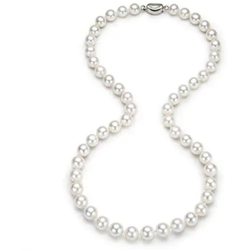 Pearl Strand Necklaces Freshwater Cultured Pearls Beaded Necklace for Women Brides Costume Wedding 6-7mm/7-8mm/8-9mm/9-10mm/10-11mm Pearl Jewelry Gift with Sterling Silver Clasp 18/20/36 Inches Pearl Strand Necklaces Freshwater Cultured Pearls Beaded Necklace for Women Brides Costume Wedding 6-7mm/7-8mm/8-9mm/9-10mm/10-11mm Pearl Jewelry Gift with Sterling Silver Clasp 18/20/36 Inches