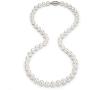 Pearl Strand Necklaces Freshwater Cultured Pearls Beaded Necklace for Women Brides Costume Wedding 6-7mm/7-8mm/8-9mm/9-10mm/10-11mm Pearl Jewelry Gift with Sterling Silver Clasp 18/20/36 Inches