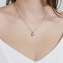 Giuesytic Cubic Zirconia Necklaces for Daughter Granddaughter Niece Necklace Valentines Day for Kids Birthday Gifts with Valentines Day Cards & Gift Box