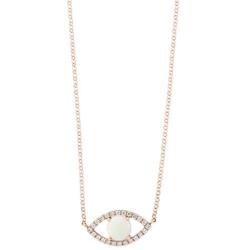 Effy 14K Rose Gold Opal & Diamond Evil Eye Necklace, 0.72 TCW HNV0N173DO