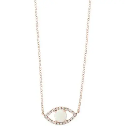 Effy 14K Rose Gold Opal & Diamond Evil Eye Necklace, 0.72 TCW HNV0N173DO