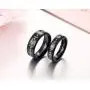 Global Jewelry Heartbeat Rings for Couples I Love You More I Love You Most Matching Promise Rings Wedding Bands Sets for Him and Her with Box Titanium Stainless Steel Comfort Fit
